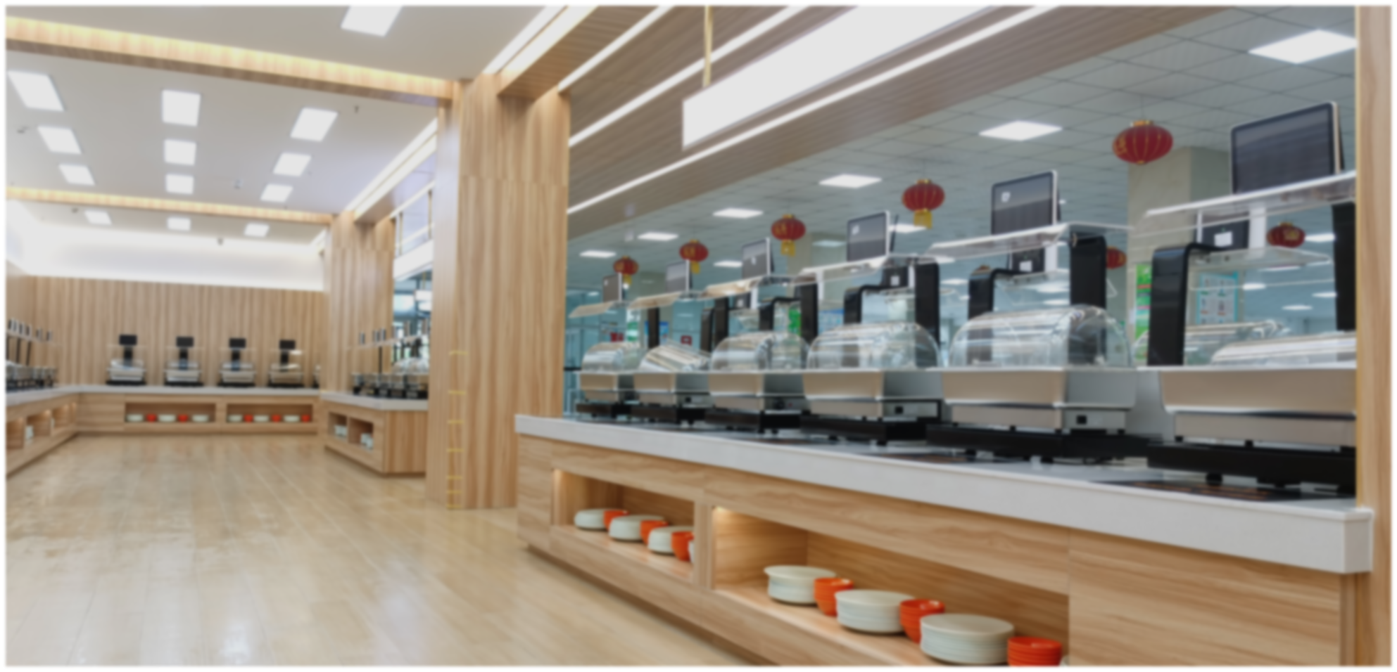 关键词：明厨亮灶，智慧食堂设备，深圳市武智科技，餐饮空间数字化;描述：深圳市武智科技赋能的明厨亮灶智慧食堂，展示餐饮设备与整洁环境，体现餐饮空间数字化管理