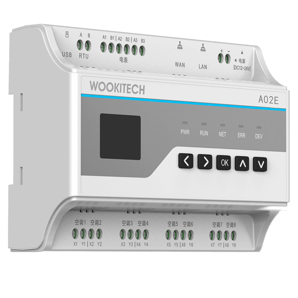 关键词:多联机空调控制器;描述:1.4/8 路空调通道，可灵活配置接相同或不同品牌空调系统，且各空调通道接线无极性；
                        2.支持大金、日立、东芝、三菱电机、海信、海尔、松下、约克、三菱重工、美的、LG、奥克
                        斯、博世、格力、天加、三星、志高、特灵、开利、麦克维尔等品牌的空调系统
                        3.具备远程控制、开关控制、模式控制、温度控制、风速控制、风向控制等
                        4.多种定时功能，定时开机、定时关机、关机并锁定、解锁、解锁并开机