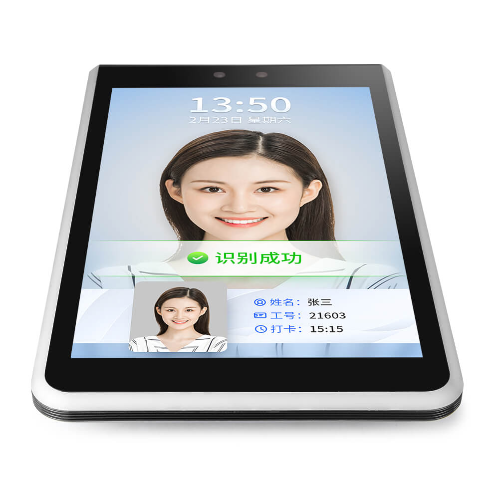 关键词:人脸识别一体机8寸;描述:1.产品主要应用于出入口场景的身份验证，提供人脸识别、射频
                        2.识别等多种验证方式，将AI算法场景化应用。
                        3.软件层面基于Linux系统采用业内领先的人脸识别算法，为用户
                        4.提供稳定、可靠、快速精准识别的软件应用；硬件层面采用业内主
                        5.流SOC及一流元器件厂商的产品，整体质量可靠。