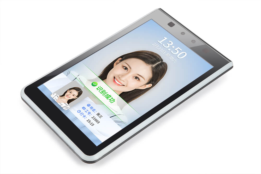 关键词:人脸识别一体机8寸;描述:1.产品主要应用于出入口场景的身份验证，提供人脸识别、射频
                            2.识别等多种验证方式，将AI算法场景化应用。
                            3.软件层面基于Linux系统采用业内领先的人脸识别算法，为用户
                            4.提供稳定、可靠、快速精准识别的软件应用；硬件层面采用业内主
                            5.流SOC及一流元器件厂商的产品，整体质量可靠。