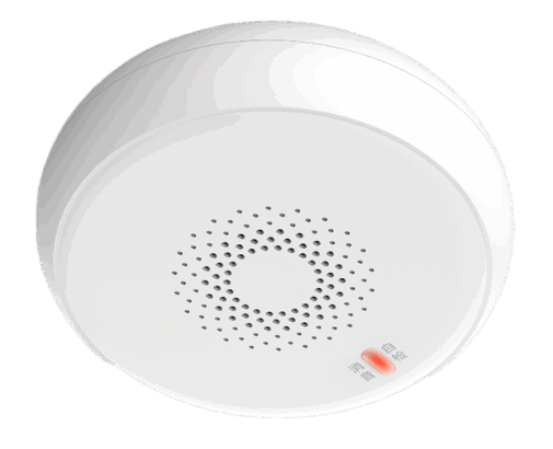 关键词:烟雾传感器;描述:本无线烟雾传感器采用先进的光学传感原理，能迅速发现火灾初期阴燃时的烟雾，尽早发现火灾的发生并通过独立声音报警和向网关发送无线信号等方式，及时提醒用户报警、灭火或逃生，降低或避免损失。广泛使用于家居、酒店、办公等场所。