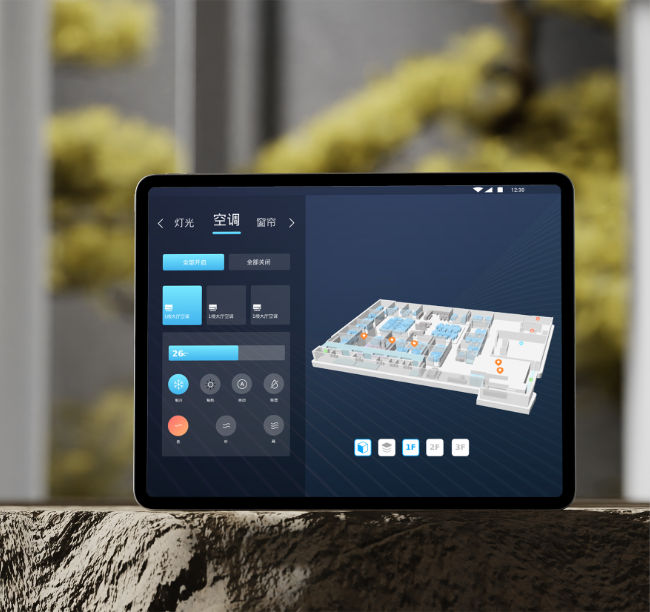关键词：智能空间管控，平板端技术，深圳市武智科技，物联网应用技术
        描述：深圳市武智科技物联网应用技术在平板端的智能空间管控界面，实现场景化技术应用