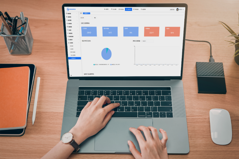 关键词:智慧工位数据统计、办公资源数据分析、数字化办公决策、工位利用效率
描述:笔记本展示的智慧工位数据统计界面,集成工位数量、使用占比等多维度数据,通过图表可视化呈现办公资源状态,为企业数字化办公决策提供数据支撑,助力提升工位利用效率。
