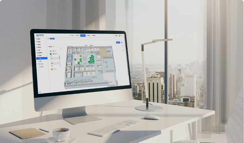 关键词:智慧工位桌面端管理、台式机工位可视化、办公空间智能规划、高效资源管理
描述:台式机展示的智慧工位地图界面,以清晰的可视化形式呈现办公空间布局与工位状态,助力企业进行办公空间智能规划,实现工位等资源的高效管理与利用。
