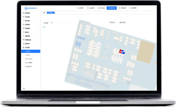 关键词：工位可视化管理、办公空间地图、工位状态监测、数字化空间管理
				描述：智慧工位的可视化管理界面，通过办公空间地图直观展示工位分布与使用状态，关联人员、时间等详情，实现数字化、精细化的空间管理。